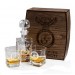 Gift for Retired United States Air Force Veteran  Whiskey Decanter Set  Personalized US Air Force Officer gift
