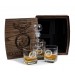 Gift for Retired United States Air Force Veteran  Whiskey Decanter Set  Personalized US Air Force Officer gift