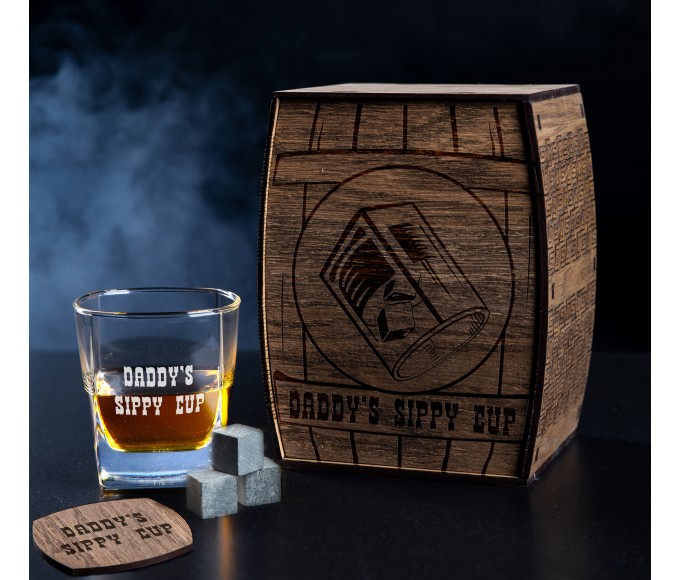 Personalized Whiskey Gift Set daddy's sippy cup