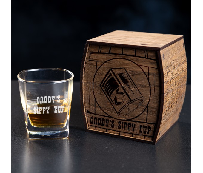 Personalized Whiskey Gift Set daddy's sippy cup