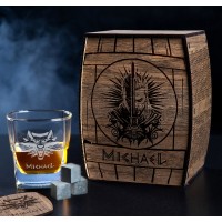 Personalized whiskey gift set,- set number 84 