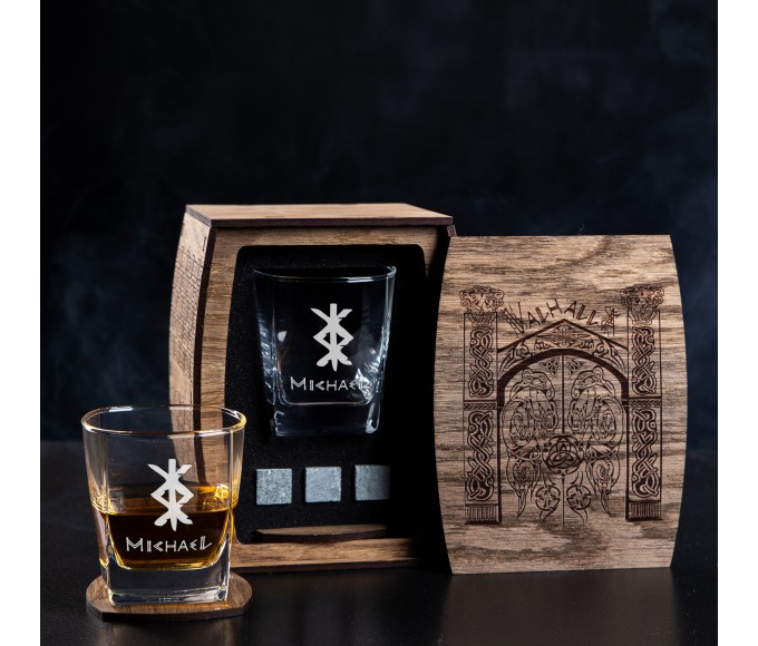 Personalized whiskey gift set,- set number 96 