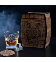 Personalized whiskey gift set,- set number 84 