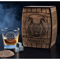 Personalized whiskey gift set,- set number 84 