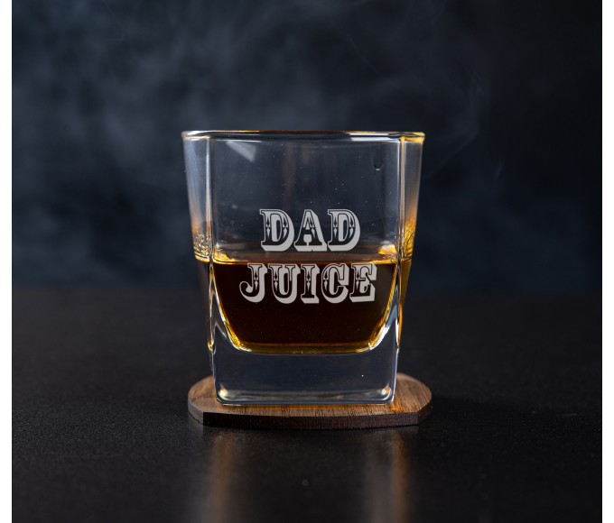 Personalized gift set of whiskey  dad juice