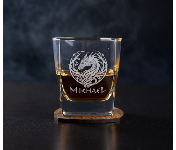 Personalized Whiskey Gift Set Dragon