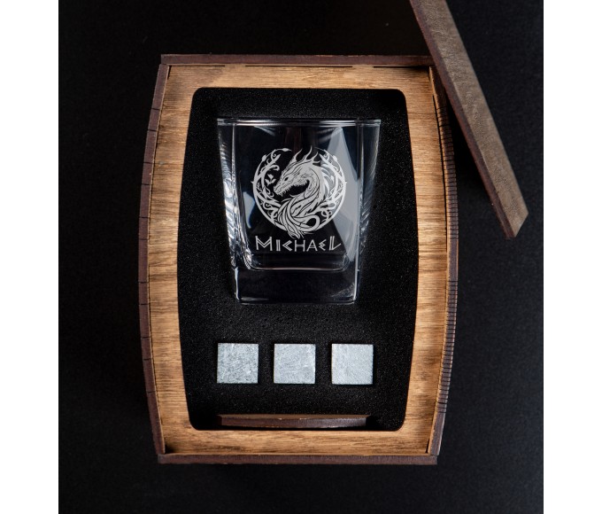 Personalized Whiskey Gift Set Dragon
