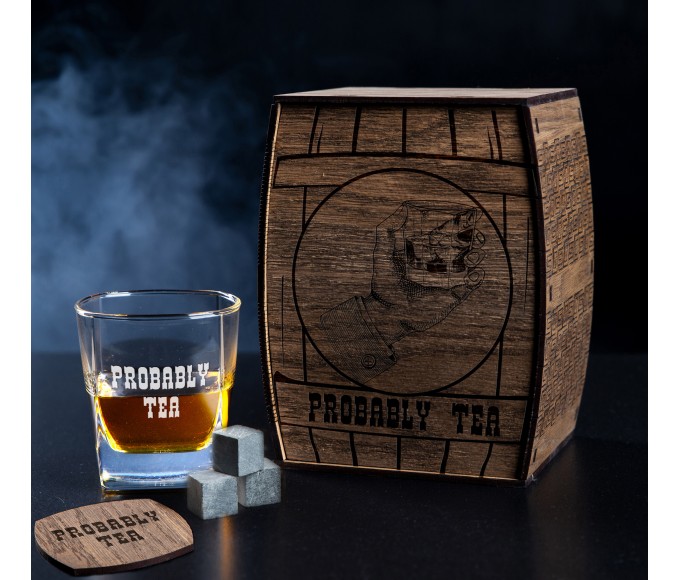 Personalized Whiskey Gift Set probably tea