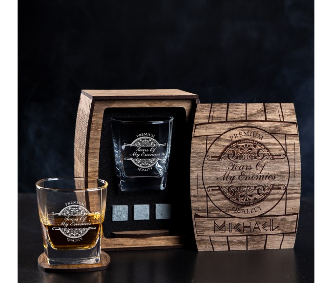 Personalized Whiskey Gift Set tears of my enemies