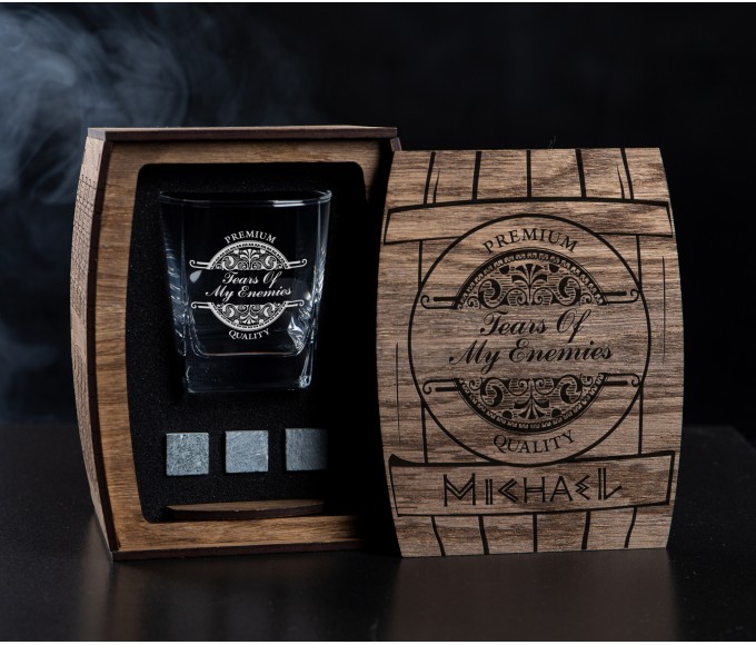Personalized Whiskey Gift Set tears of my enemies