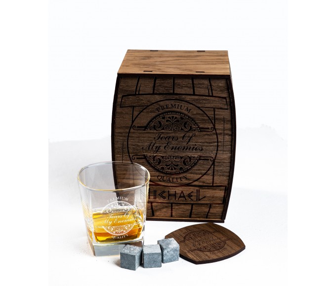 Personalized Whiskey Gift Set tears of my enemies