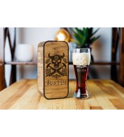 Personalized beer gift set Norse mythology viking