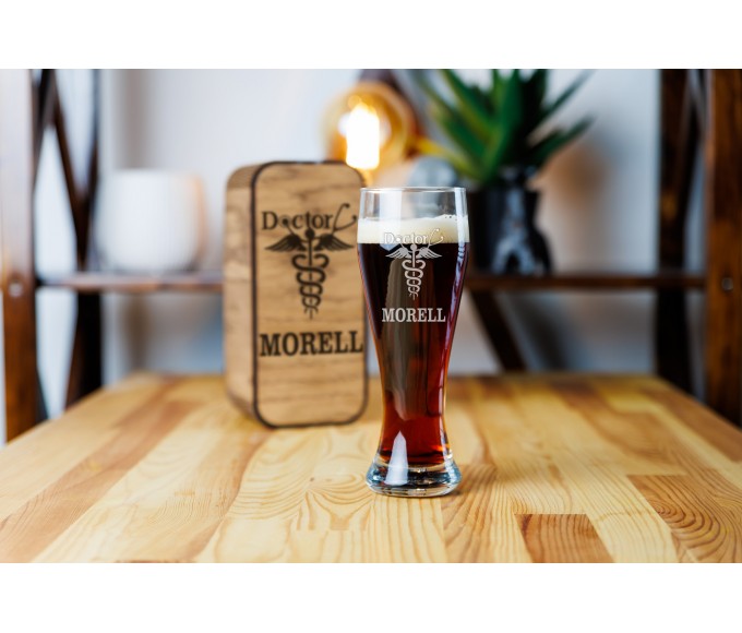 Personalized beer gift set  for doctor