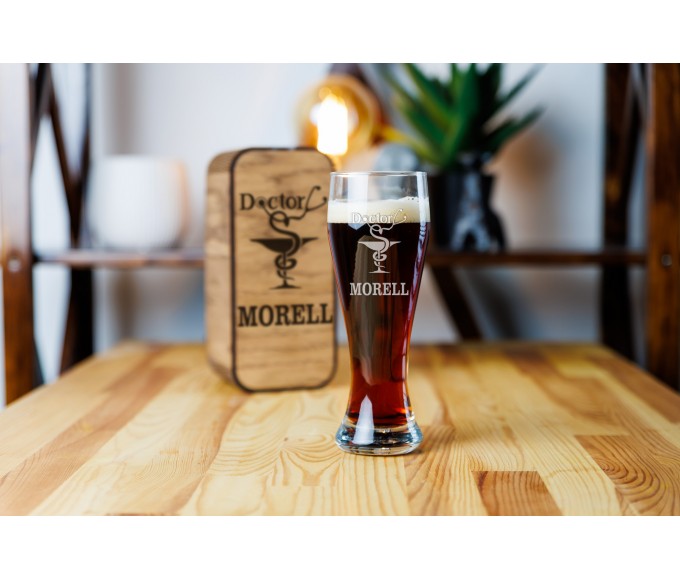 Personalized beer gift set  for doctor