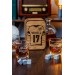  Personalized whiskey gift set in wood box  