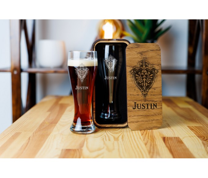 Personalized beer gift set 