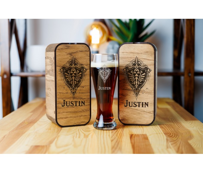 Personalized beer gift set 