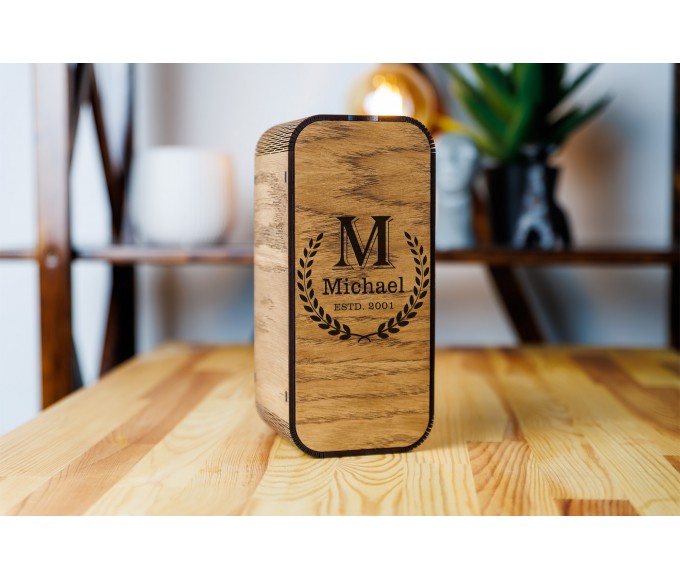 Personalized beer gift set monogram