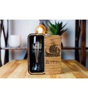 Personalized beer gift set  Viking ship