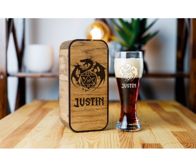 Personalized beer gift set