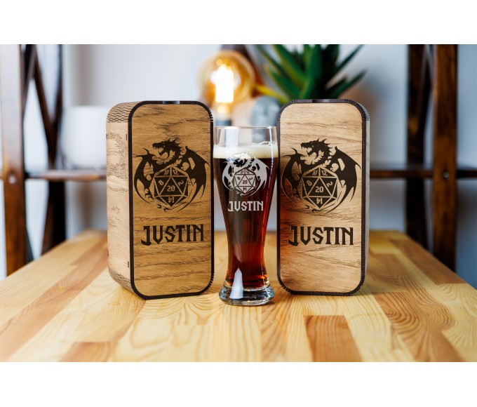 Personalized beer gift set