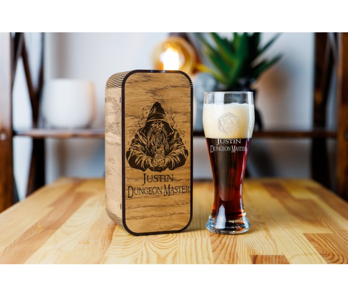 Personalized beer gift set Game master
