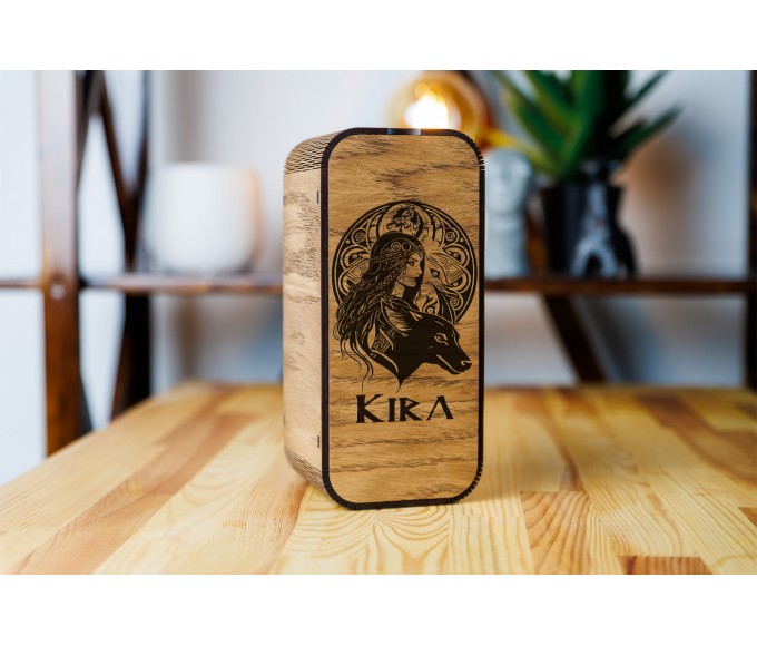Personalized beer gift set Valkyrja Norse mythology 
