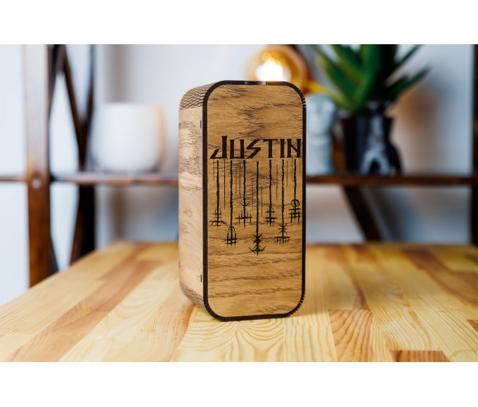 Personalized beer gift set Viking compass