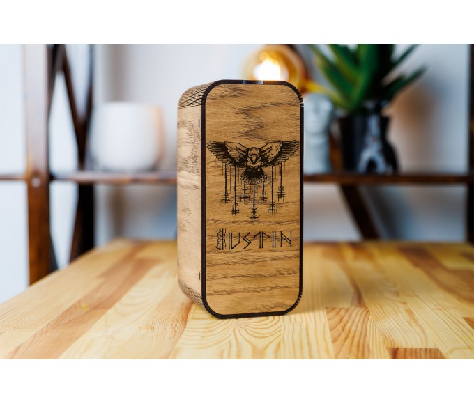 Personalized beer gift set Viking Ravens 