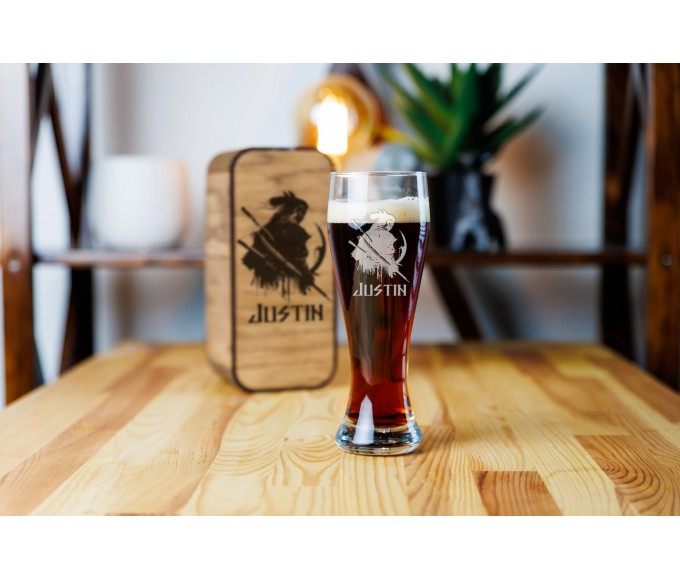 Personalized beer gift set Samurai 