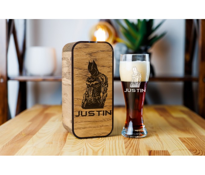 Personalized beer gift set 