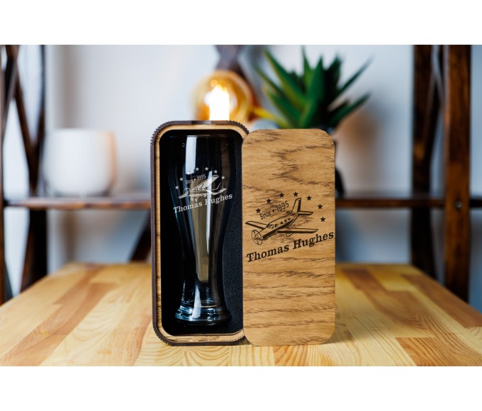 Personalized beer gift set Aviator