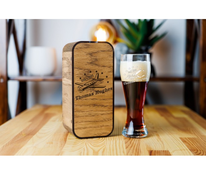 Personalized beer gift set Aviator