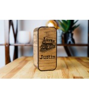 Personalized beer gift set vintage train