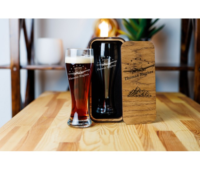 Personalized beer gift set Aviator