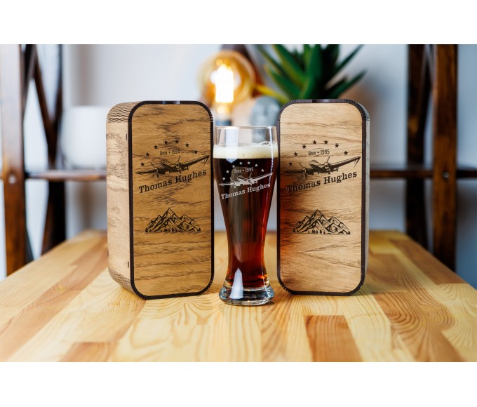 Personalized beer gift set Aviator