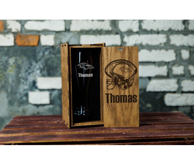 Personalized beer gift set   Baltimore football