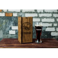 Personalized beer gift set Los Angeles football