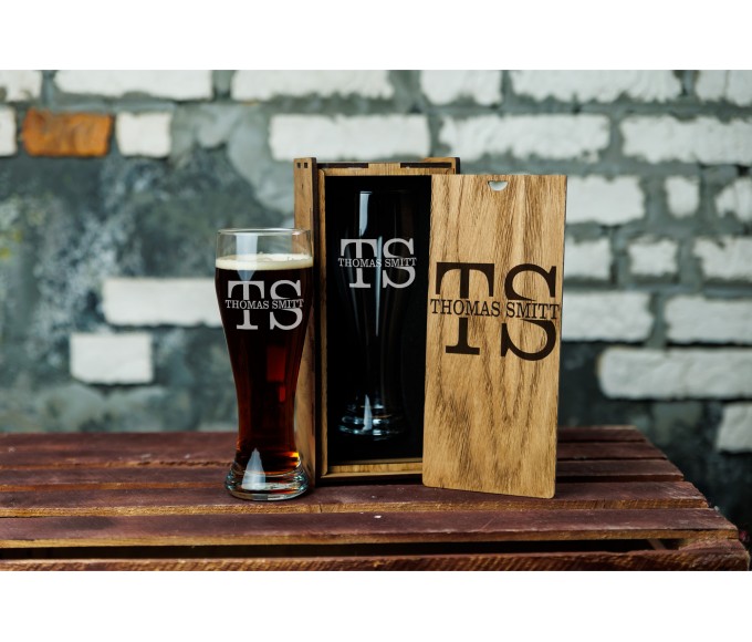 Personalized beer gift set 