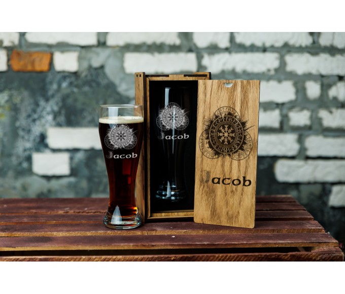 Personalized beer gift set 