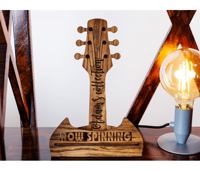 Personalized Vinyl Record Stand gift set 