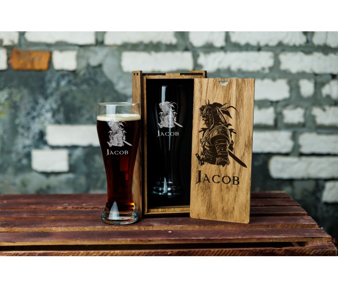 Personalized beer gift set 