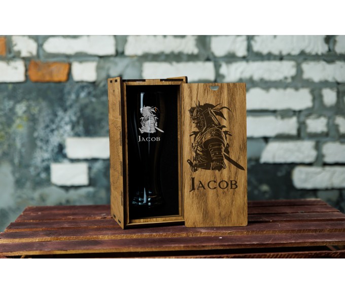 Personalized beer gift set 
