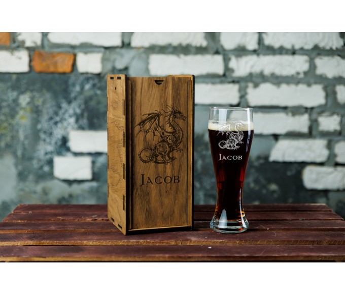 Personalized beer gift set 