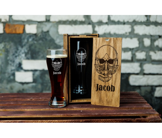 Personalized beer gift set 