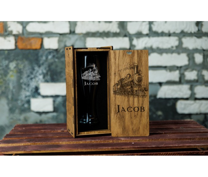 Personalized beer gift set 